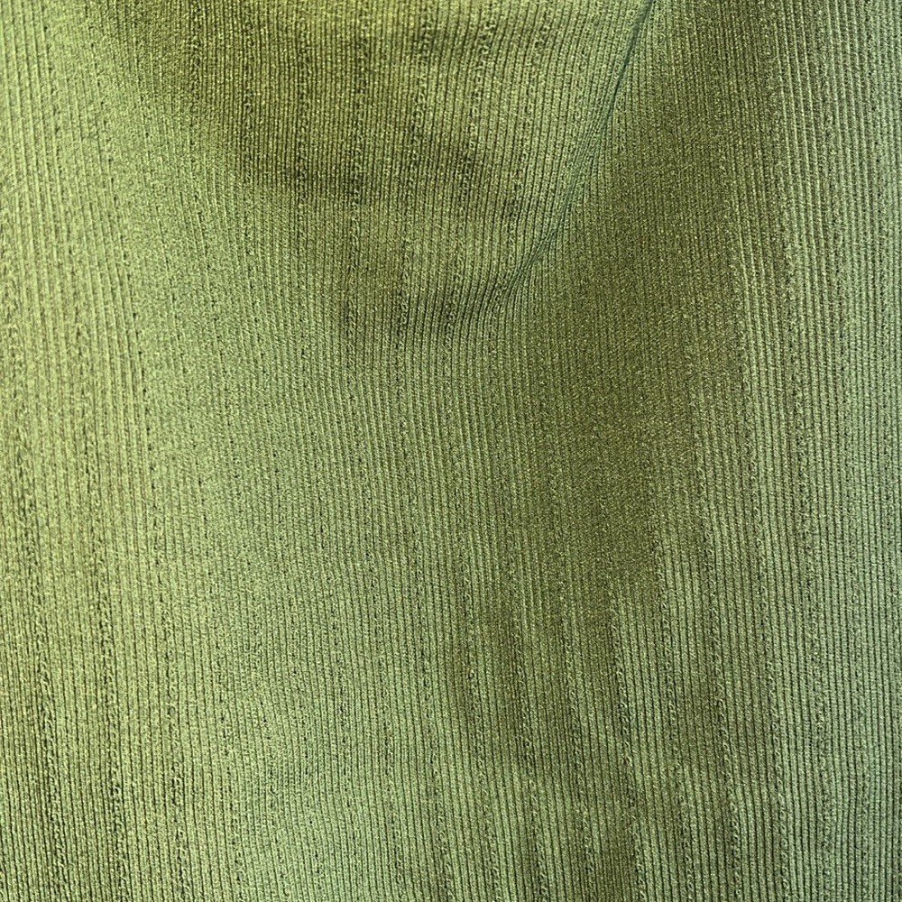 Express ribbed olive skirt - Picture 2 of 2